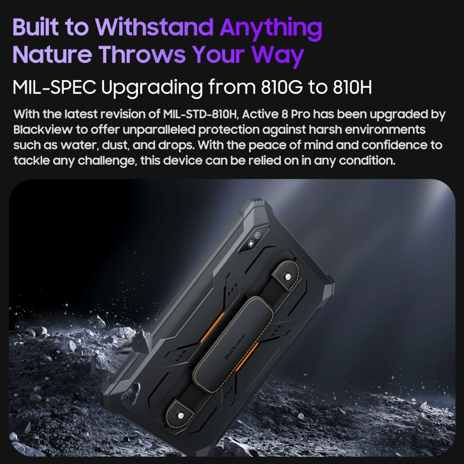 Blackview Active 8 Pro Tablet PC 10.36" 2.4K Display Android 13 Helio G99 Octa Core Google Play 8GB+256GB 48MP Cam 22000mAh 33W 3