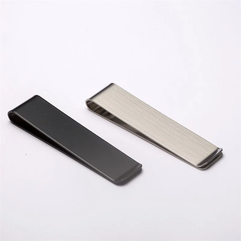 Hot Sale! Money Clip Cash Clamp Holder Portable Stainless steel metal wallet Creative banknote folder Business banknote folder