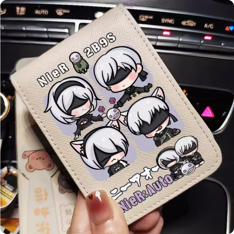 Anime NieR:Automata  Wallet Fold Bag Multi Card Coin Pocket Photoes Holder Fashion Kids Wallets Gift