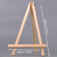 1pcs Natural Wood Mini Easel Frame Tripod Display Holder Meeting Wedding Table Name Card Stand Children Painting Display Craft 1