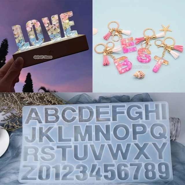 Silicone Alphabet Resin Mold 1