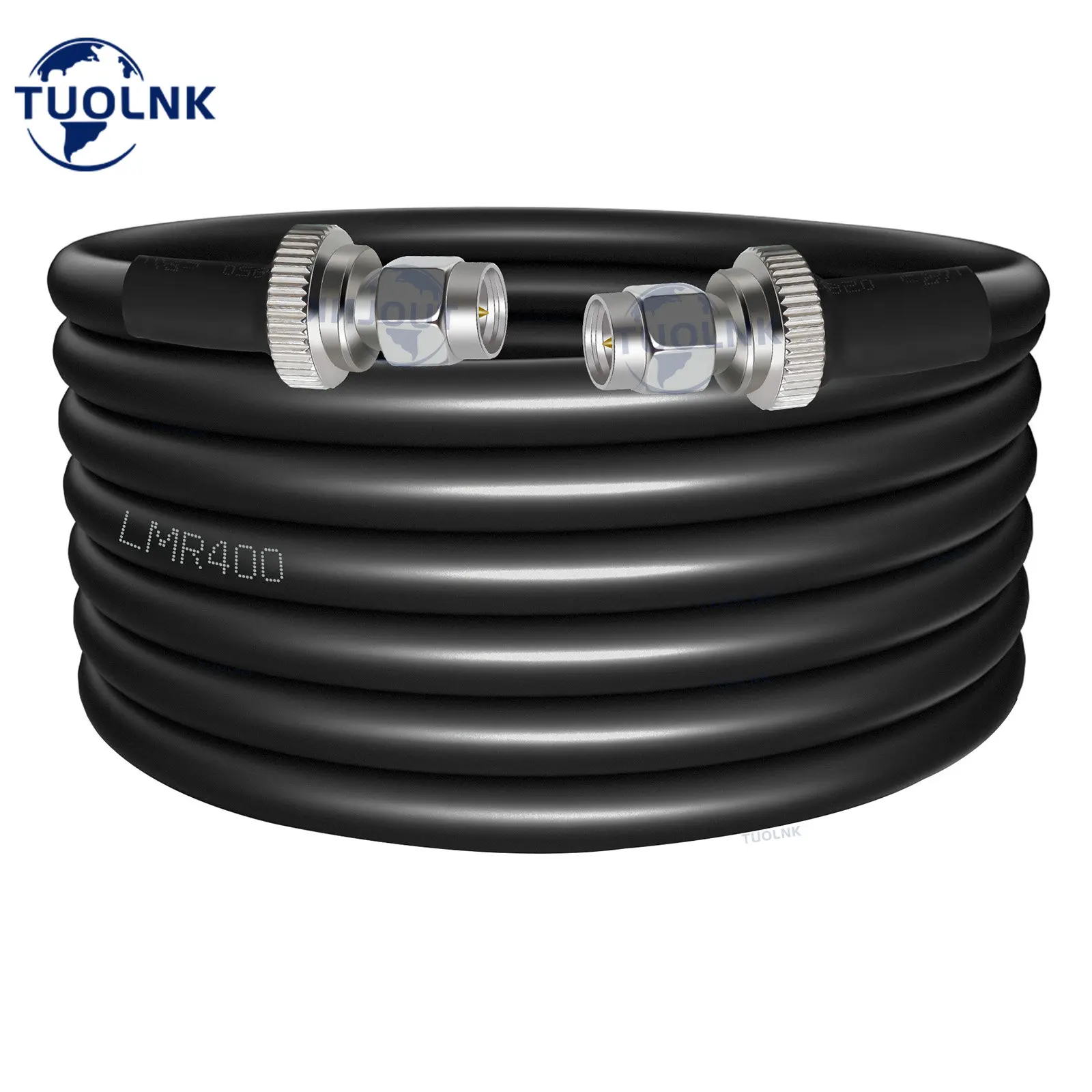 Cabo Sma Rp-sma Macho para Rp-sma Fêmea Lmr400 Baixa Perda 50 Ohm Trança rf Coaxial Wifi Roteador Extensão Cabo Jumper Lmr400