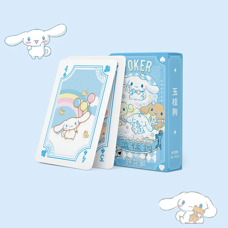 

Sanrios Cinnamoroll Mymelody kawaii Cartoon playing cards Game Animation Collection Card Family Party Board Game Present