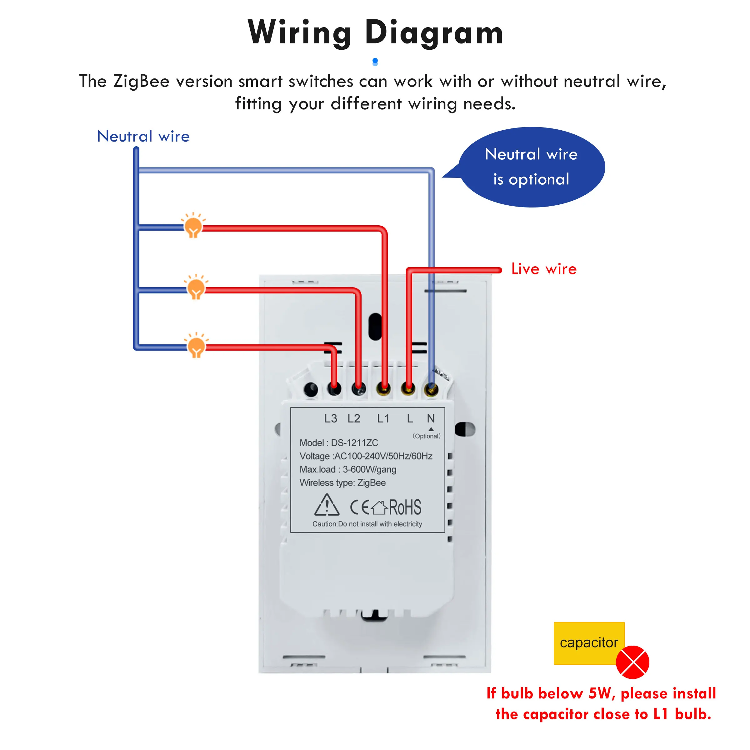 girier tuya zigbee interruptor de luz inteligente 1 05