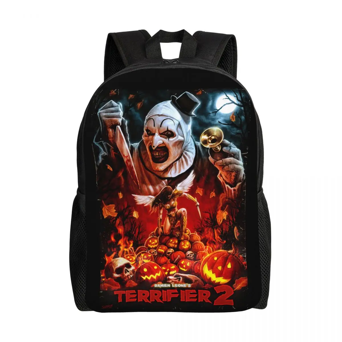 

Horror Clown Halloween Movie Terrifier Backpack for Men Women Waterproof School College Bag Print Bookbags