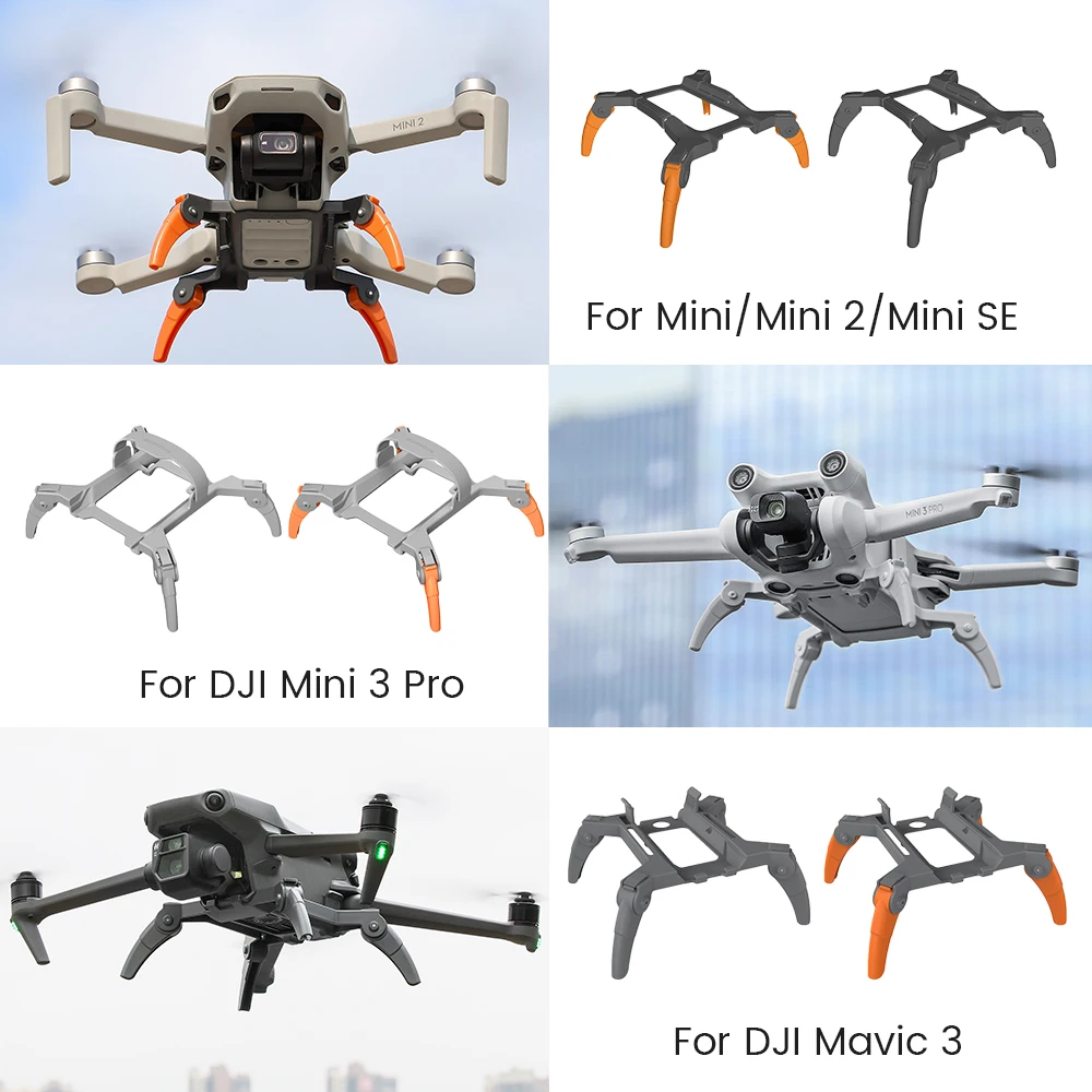 Tren de aterrizaje para DJI Mini 4 Pro Drone Landing Gear Leg Kit de  extensión plegable Soporte de hélice Accesorios de correa para Mini 4 Pro –  Yaxa Colombia