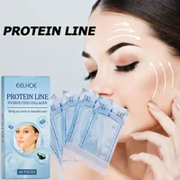 60Pcs Gold Protein Line Fade Wrinkle Firming Facial Filler No Needle Absorbable Smoothing Hydrolyzed Collagen Thread Serum 1