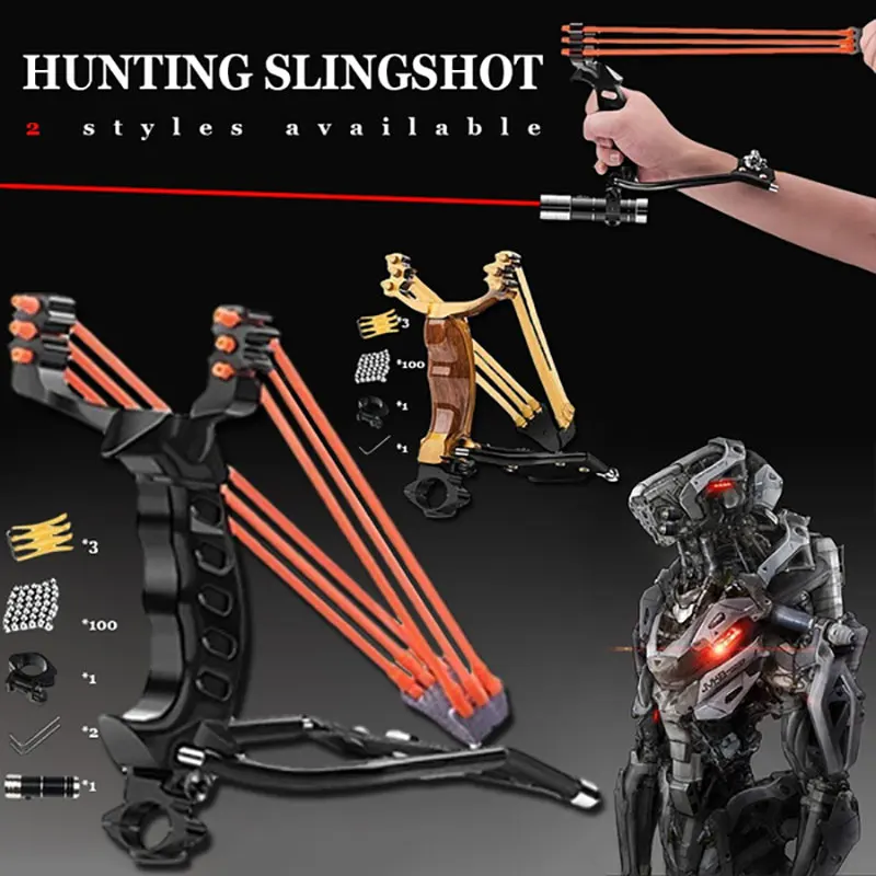 2022 New Professional Hunting Slingshot Set For Adults, High Velocity