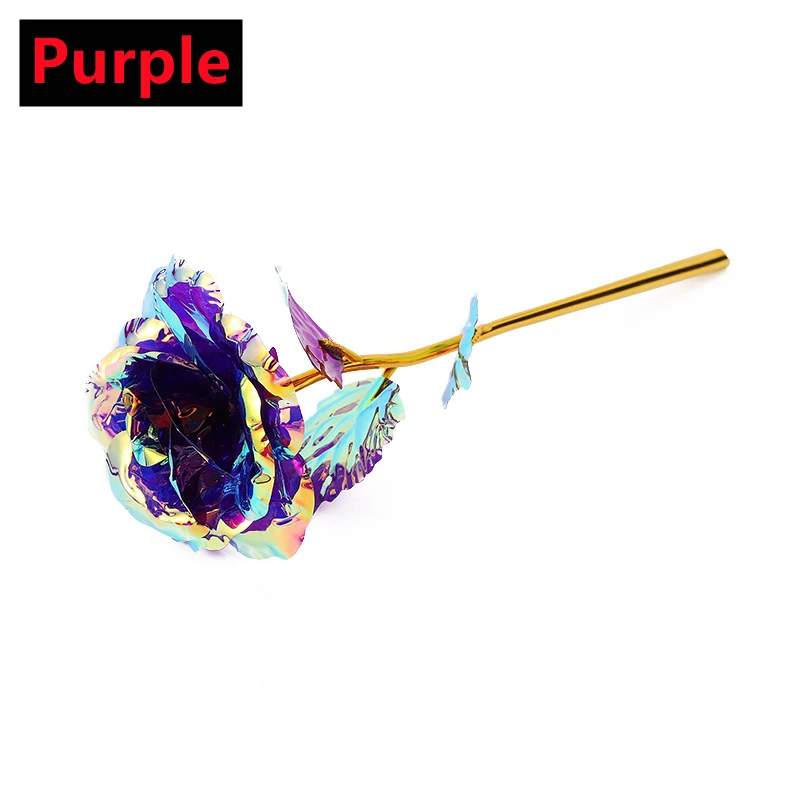 Valentine's Day Eternal 24K Gold Foil Rose with LED Lights - Lasting Love Decorative Gift