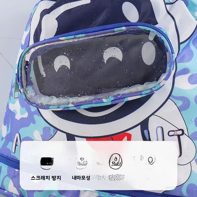 휴대용 수영 가방 어린이용 습식 및 건식 분리 방수 보관 가방 스포츠 비치 듀얼 숄더백 남아 및 여아용
