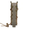 Tactical Long 9mm Magazine Pouch Pistol Submachine Gun Mag Carrier Extended Single Bag Versatile MOLLE Outdoor Hunting Airsoft 2