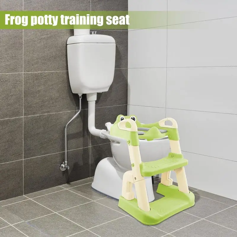 Foldable Potty Chair Foldable Toddler Toilet Chair Ladder Adjustable Height Legs Toilet Seat For Toddler Girls Boys Kids