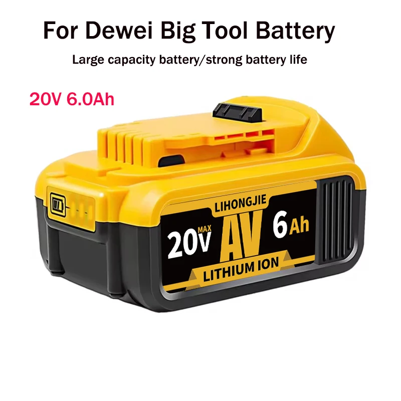 

Сменная литиевая батарея для электроинструмента DeWalt DCB184 DCB181 DCB182 DCB200 20 в 6A 8A 12A 18 в 20 в
