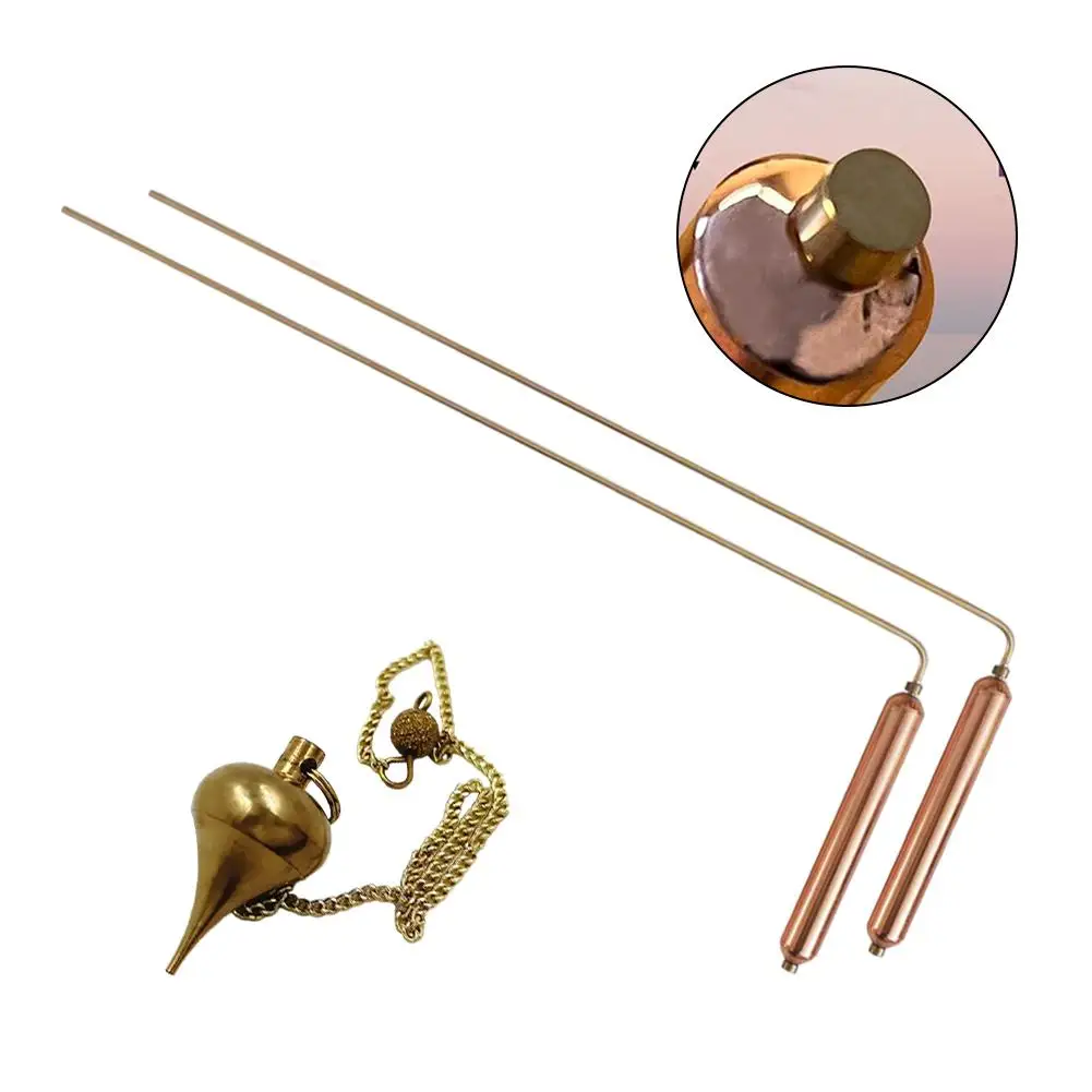 Metal Detector Dowsing Sticks 2 Pieces Copper Divining Rods For Divination/Treasure Tools metal detector,dowsing sticks