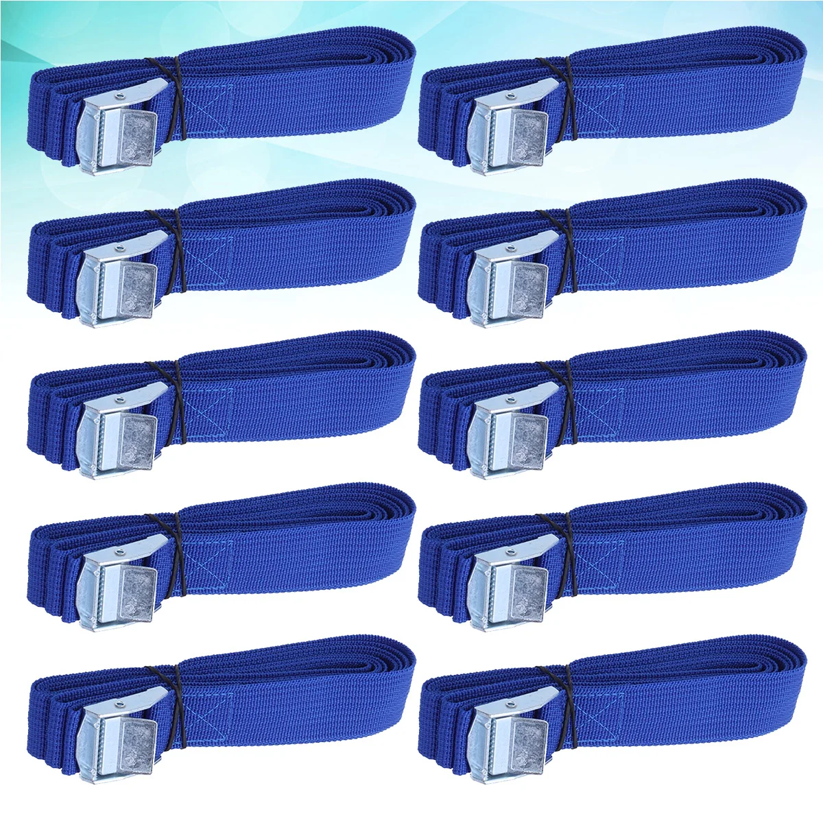 Long Luggage Straps Cargo Tie Down Belts Buckles Lashing Straps Tensioning Belts for Roof Rack Automobile Interior Others