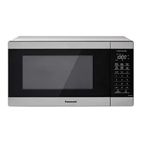 1100W Genius Sensor Cook Auto Defrost Microwave Oven 1.3 cu ft Stainless Steel Smart Compact Space-Saving Turntable Keep Warm 1