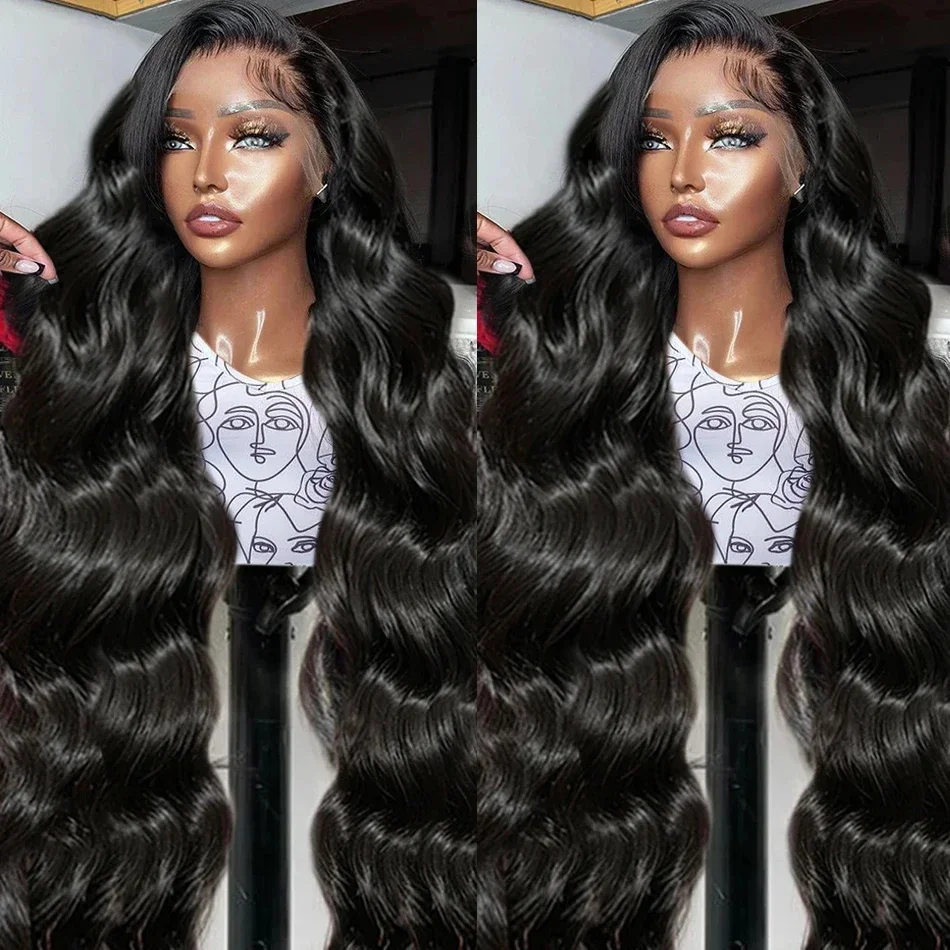 

13x6 Hd Transparent Lace Frontal Wig 38 Inch Brazilian Remy Human Hair Wigs For Black Women Preplucked Body Wave Lace Front Wig