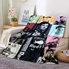 CHECO PEREZ FOR THE Patterned Blanket Star Art Flannel Thin Blanket Portable Home Travel Office Lunch Break Blanket 3