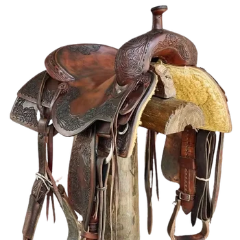 Premium Western Leather Horse Saddle – Reinforced Tree & Breathable Seat for Cowgirl Riding 1