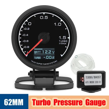 1 ~ 1.5 KPA Auto Turbo Boost Gauge Display digitale LCD Kit controller boost Misuratore Manometro pressione turbo per auto a benzina 12V