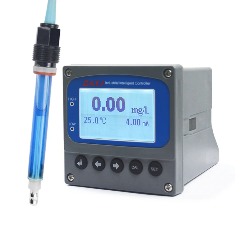 

inline constant voltage free chlorine controller with sensor, 50ppm water pool analyzer digital cl residual chlorine meter