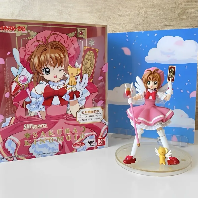 

Фигурки героев аниме Bandai Shf Cardcaptor Sakura, фигурки героев Kinomoto Sakura, игрушки для подарка, Коллекционная модель на Рождество