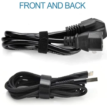 100pcs Releasable Cable Organizer Ties Mouse Earphones Wire Management Nylon Cable Ties Reusable Loop Hoop Tape Straps Tie 2