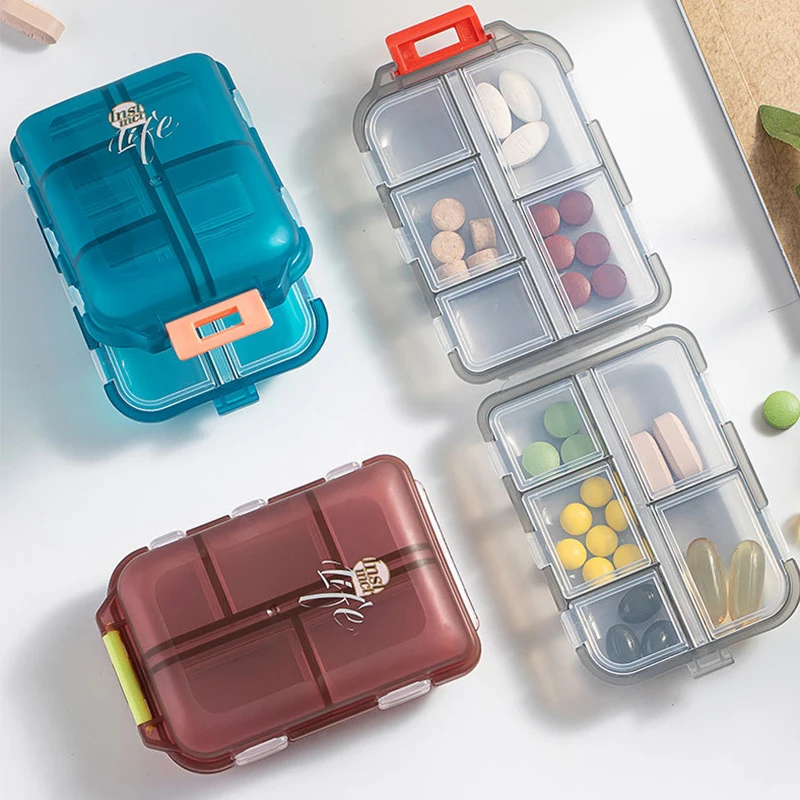 Portable Daily Pill Storage Box Case