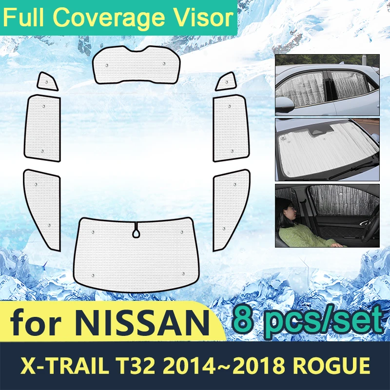 

Full Coverage Sunshades For Nissan X-Trail Rogue T32 2014 2015 2016 2017 2018 2019 2020 X Trail XTrai Car Accessories Visor