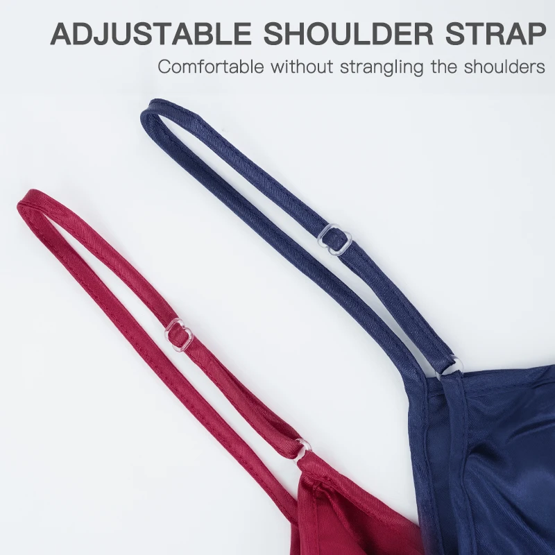 WSFSLJWDW Sexy Pajamas Women's Faux Silk Suspender Nightdress Ladies Spring and Summer Ice Silk Thin Halter Home Night Dresses women lingerie women nightgowns women nightdresses women pajamas sleeping dress
