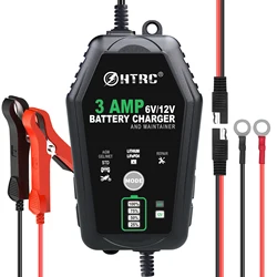 Smart Dual Voltage Battery Charger 3000mA for Lithium, LiFePO4, and Lead - Acid Batteries