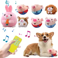 Cartoon Pig Active Moving Pet Plush Toy Washable Interactive Dog Toys USB Rechargeable Pet Bouncing Balls for Dogs Cats 2