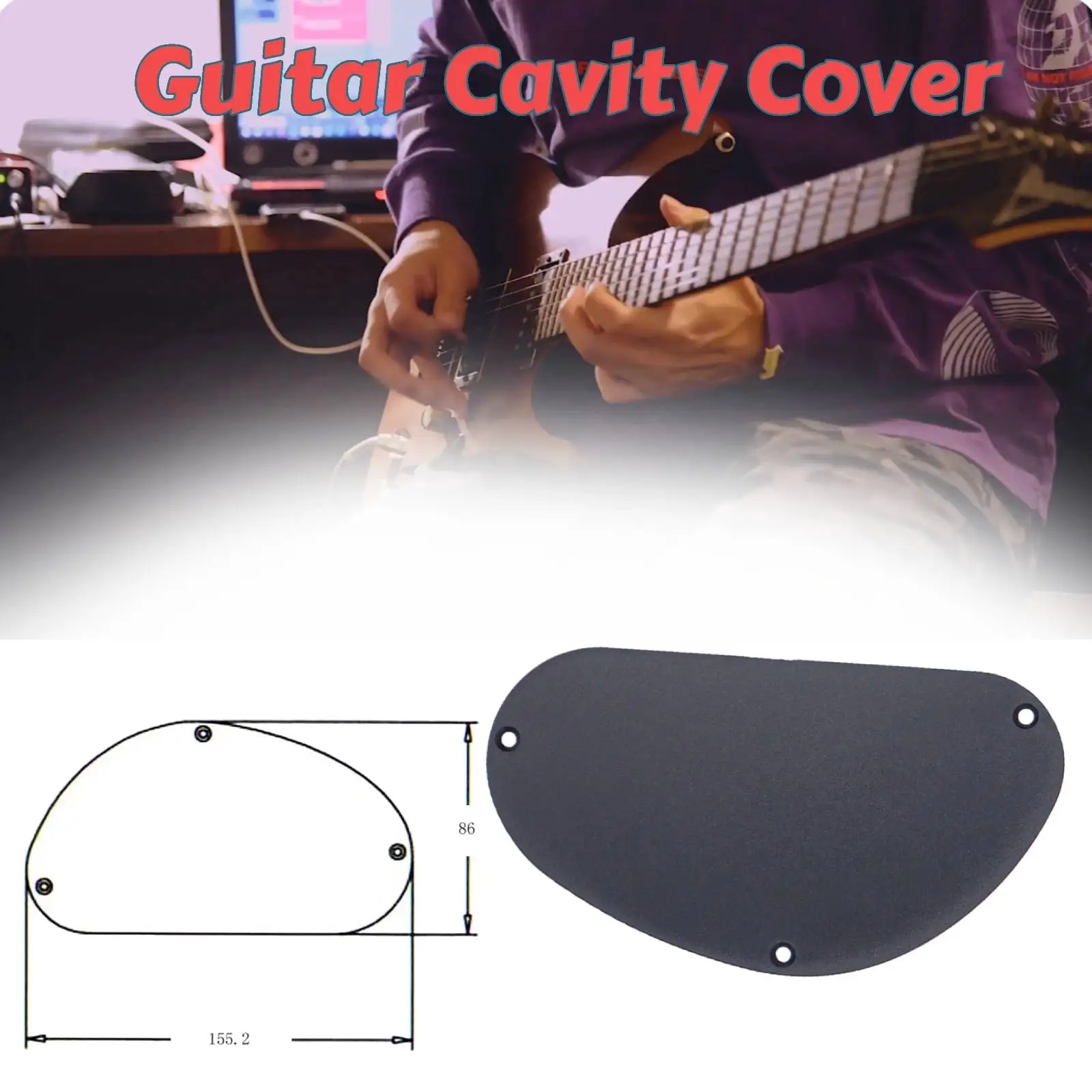 

Guitar Pickguard Cavity Cover Rear Control Back Plate Part Guitar Back Plate Fits For Electric Guitar Parts