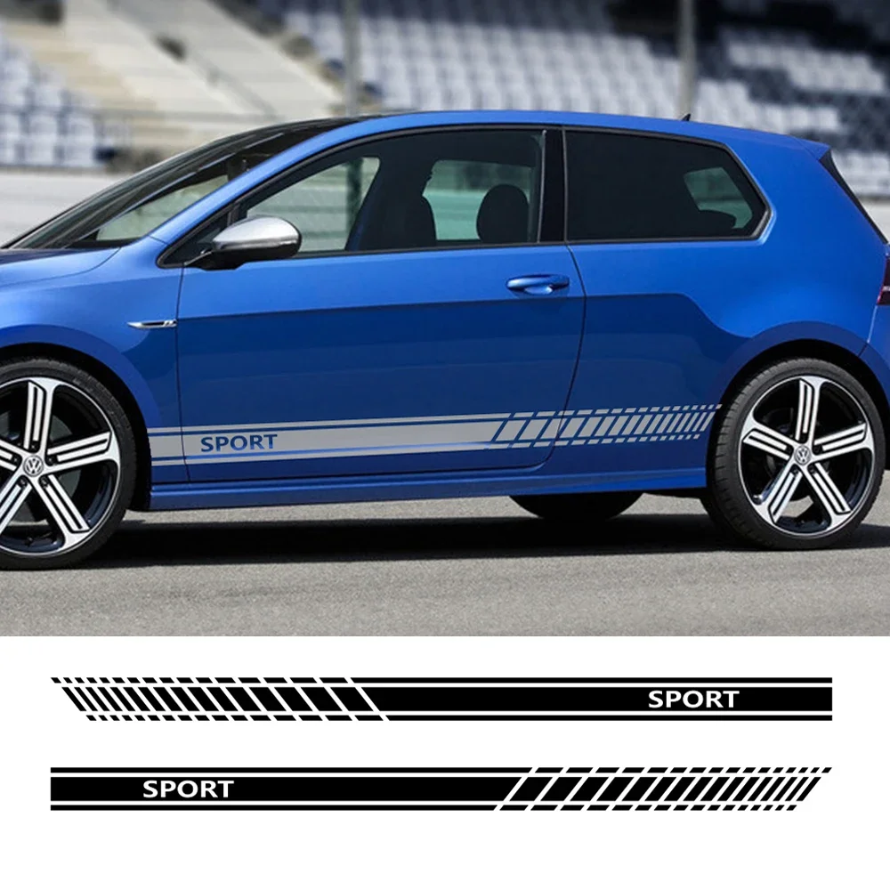 Adesivi per fiancate auto 195cm Adesivi laterali Sport Racing Decorazione Adesivo per auto Tuning corsa