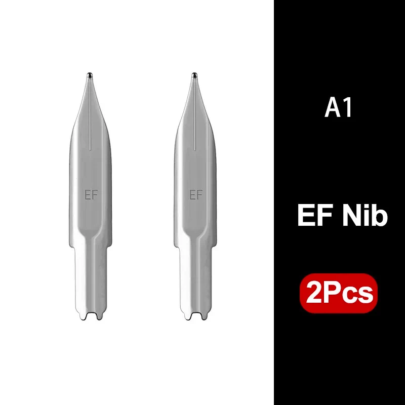 Replace EF/F Nib For MAJOHN A1/A2/A3 Press Resin Fountain Pens For Majohn A1 Ink Pen Accessories Writing Nib With Rubber Mat 4
