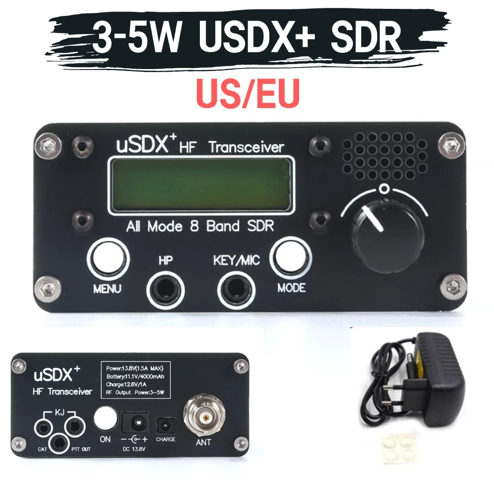 

USDX SDR Transceiver 3-5W HF QRP SDR Transceiver BNC Antenna Connector Radio Transceiver 80M/60M/40M/30M/20M/17M/15M/10M
