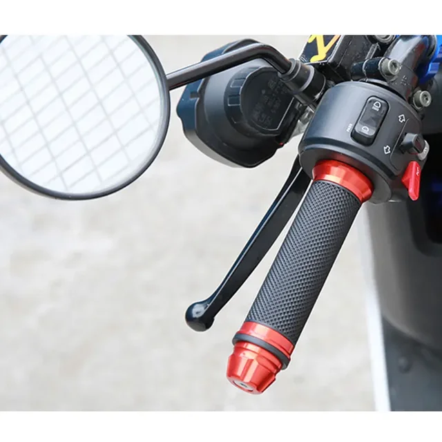 1Pairs Anti-Slip Motorcycle Grips Hand Handlebar Bar Grips Bicycle Rubber Mountain Cycle Handle Handlebar Bar Grips