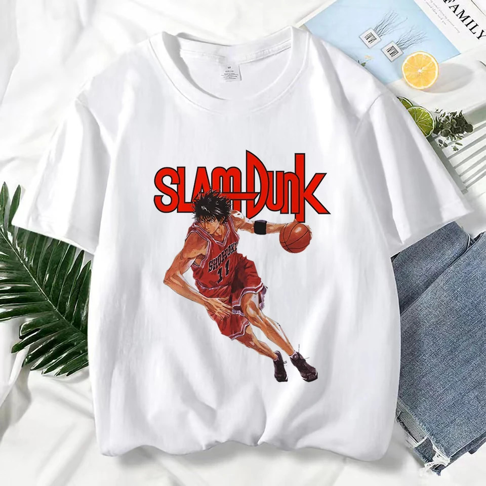Japanese Anime Slam Dunk T Shirt Sakuragi Hanamichi Kaede Rukawa