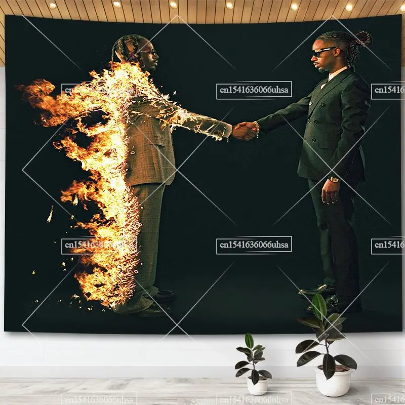 

Гобелен «Герои злодей», настенные гобелены Metro Boomin, музыкальный альбом, художественный постер, гобелены для спальни, декор в эстетике