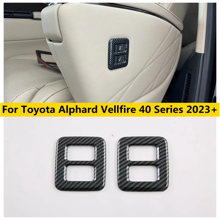 

Seat Adjustment Switch Knob Button Control Frame Cover Trim Fit For Toyota Alphard Vellfire 40 Series 2023 2024 Accessories