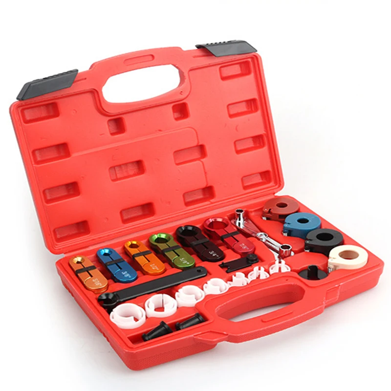 

22Pcs Automotive Air Conditioning Refrigerant Fluorine Pipe Removal Cold Air Pipe Quick Coupling Fuel Pipe Compressor Remover