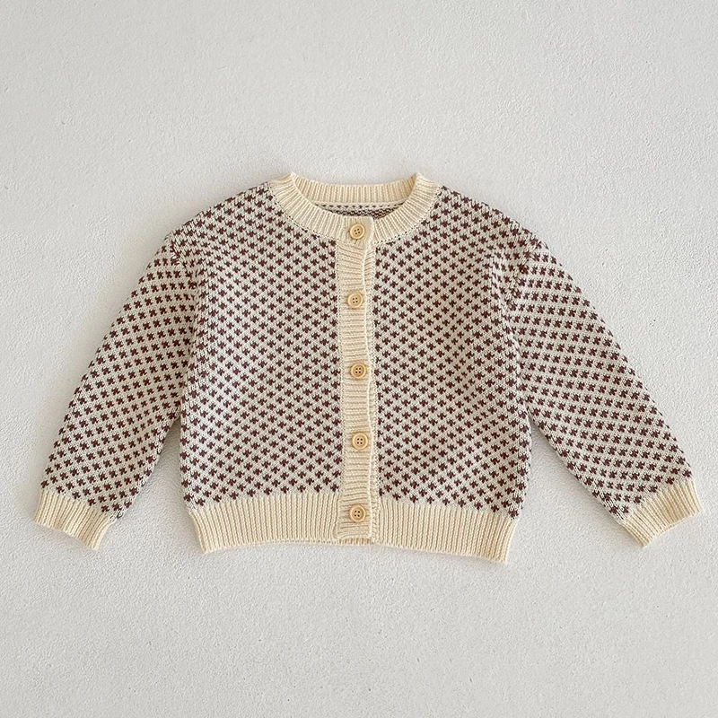 

Baby Clothes Sweater Autumn Infant Girl Knitted Jacquard Coat Cardigan Sweater Toddler Long Sleeve Tops Jacket Kids Clothing