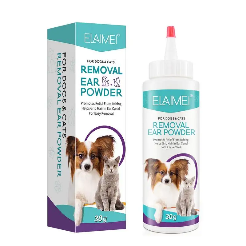 

Pet Ear Powder 30g Safe Dog Ear Wash Powder Pet Ear Odour Remover Cleaning Supplies For All Pets Cats Rabbits Pet Accessories