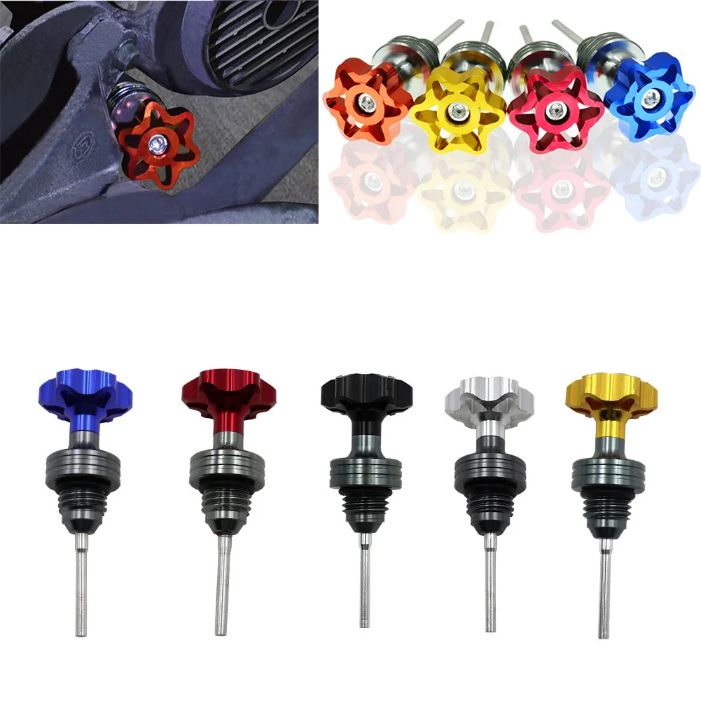1pcs Scooter Motorcycle Engine Oil Dipstick Filler Cap Plug