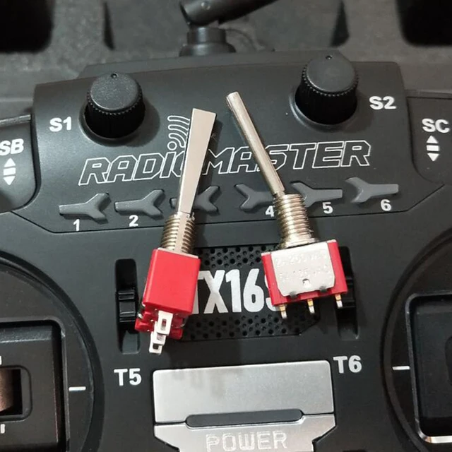2PCS RC Transmitter Switch 2/3 Positions Reset Radiomaster OpenTX T16 T18 TX16S TX18S Frsky FlySky WFLY RadioLink Futaba JR ACCS 3