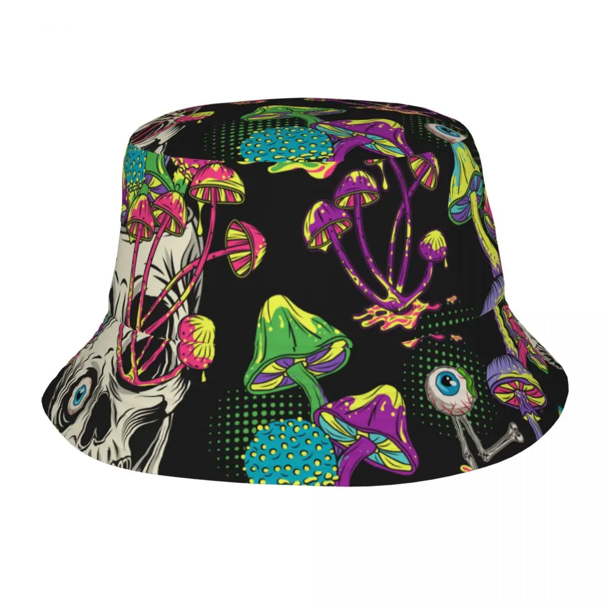 

Fisherman's Hat Unisex Fashion Bob Cap Fantasy Eye Monsters Mushrooms Hip Hop Gorros Panama Windproof outdoor Bucket Hat