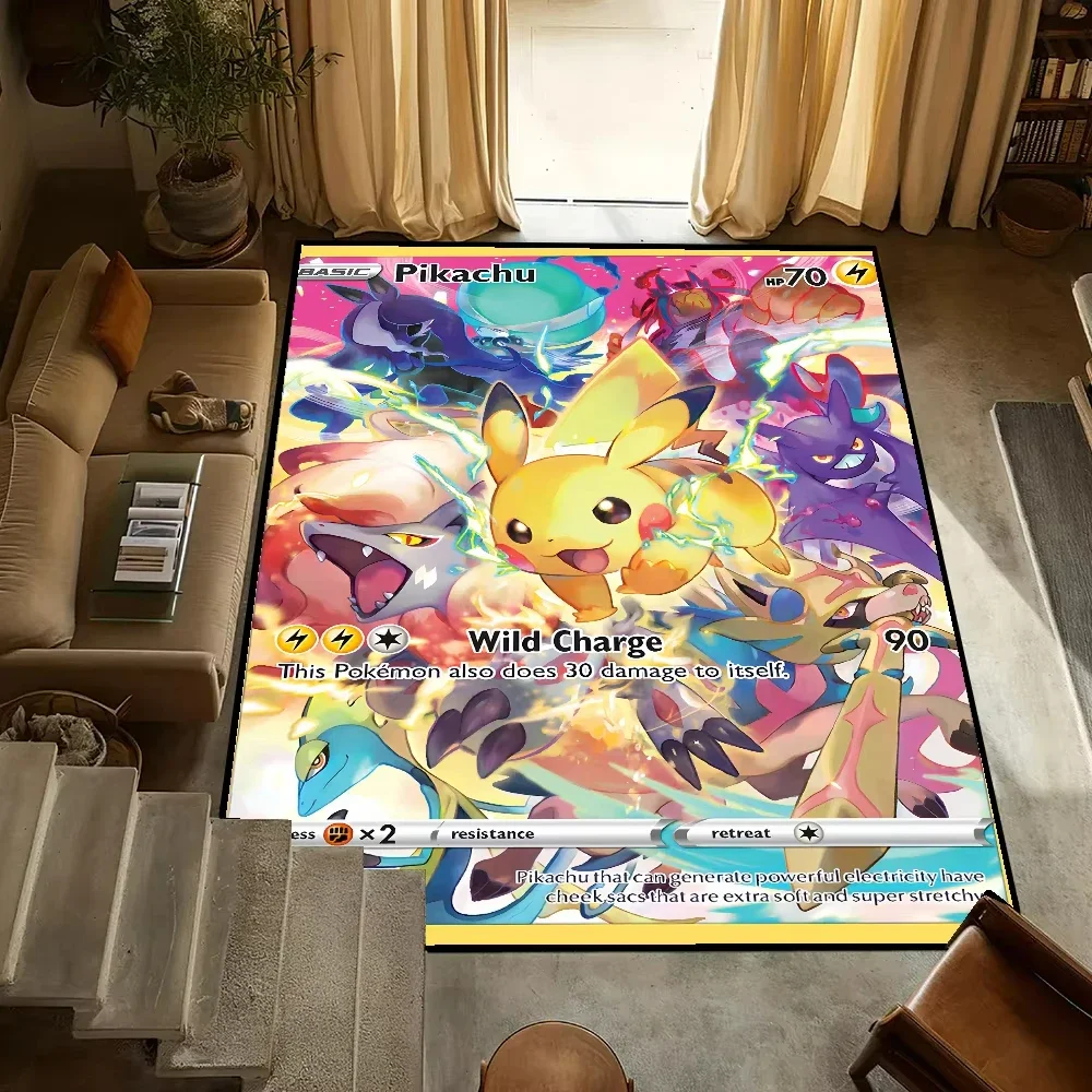 Giratina Pokemon Kart Baskı Eğlenceli Halı Yatak Odası Başucu Dekor Oturma Odası Kanepe Halı Sehpa Masa Sandalye Mat Çocuklar için