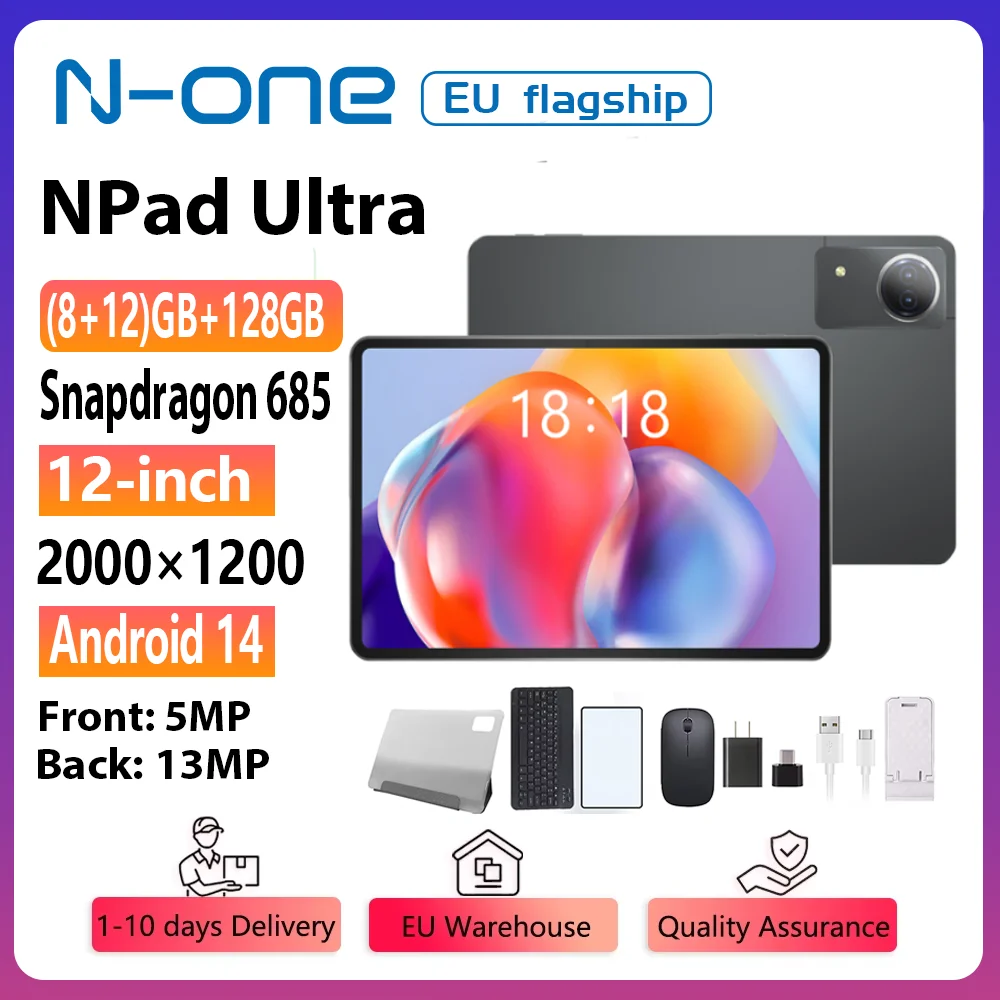 N-one NPad Ultra Tablet,Android 1411.97-inch 2000*1200 FHD Screen