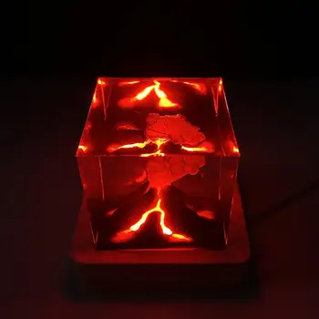 Kids Table Lamp Creative Resin Volcanic Light Relaxing Sleep Nightlight Lighted Volcano Ornament For Study Room Living Room 4