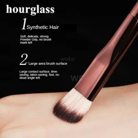 Brosse anti-cernes à finition sans couture, brosse anti-cernes coudée pour le visage, couverture intégrée, crème liquide, outil de maquillage 3
